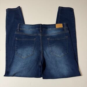 Tahari Jeans Womens Size 8/29 Blue Kelly Mid-Rise Skinny Denim Stretch Casual